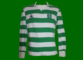 Sporting 1983 1984 Le Coq Sportif equipamento de jogo 5 Mrio Jorge